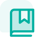 Pictogramme d'un e-book et livre avec marque page